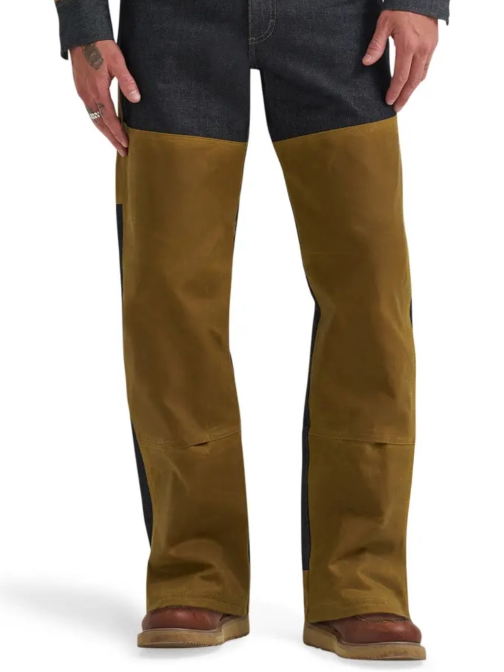 Filson x Wrangler Wild Adventure Two-Tone Waxed Canvas Jeans W34 L32